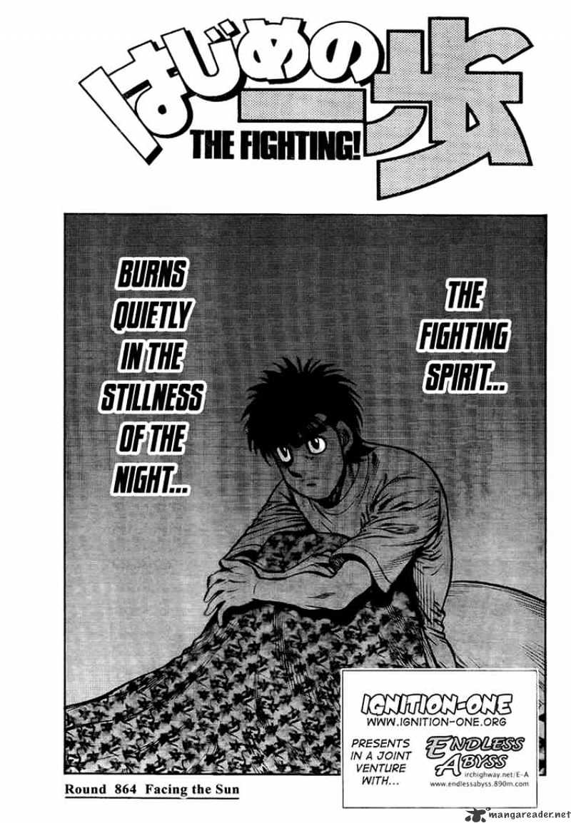 Hajime no Ippo: Fighting Spirit, Chapter 864 image 01